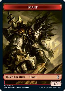 Giant Token trading card from Time Spiral: Remastered Giant Token - Time Spiral: Remastered Magic: The Gathering trading card