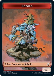 Kobold Token - Time Spiral: Remastered (TSR) #9 - Token Magic: The Gathering Trading Card
