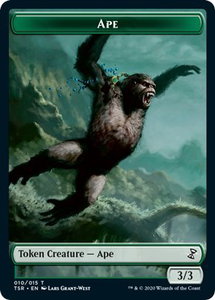 Ape Token - Time Spiral: Remastered (TSR) #10 - Token Magic: The Gathering Trading Card