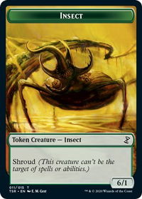 Insect Token - Time Spiral: Remastered (TSR) #11 - Token Magic: The Gathering Trading Card