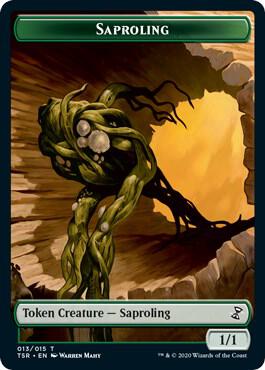 Saproling Token - Time Spiral: Remastered Magic: The Gathering trading card