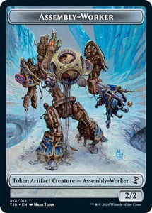 Assembly-Worker Token - Time Spiral: Remastered (TSR) #14 - Token Magic: The Gathering Trading Card