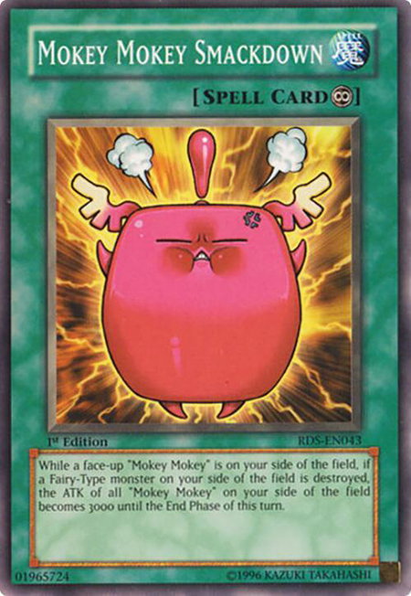 Mokey Mokey Smackdown - Rise of Destiny YuGiOh trading card