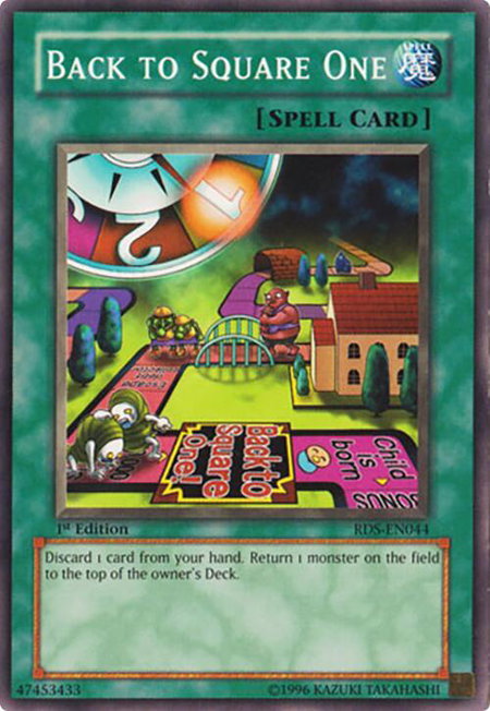 Back to Square One - Rise of Destiny YuGiOh trading card