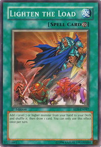 Lighten the Load - Rise of Destiny (RDS) #RDS-EN047 - Common / Short Print YuGiOh Trading Card