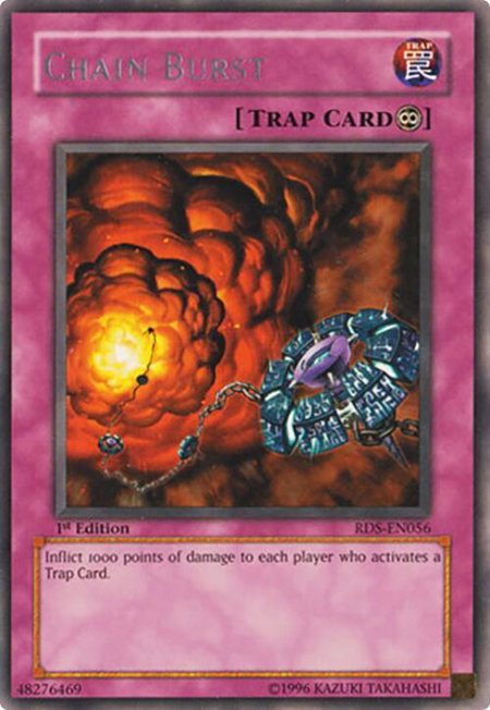 Chain Burst trading card from Rise of Destiny Chain Burst - Rise of Destiny YuGiOh trading card