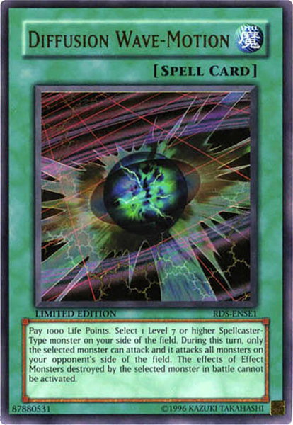 Diffusion Wave-Motion trading card from Rise of Destiny Special Edition Diffusion Wave-Motion - Rise of Destiny Special Edition YuGiOh trading card