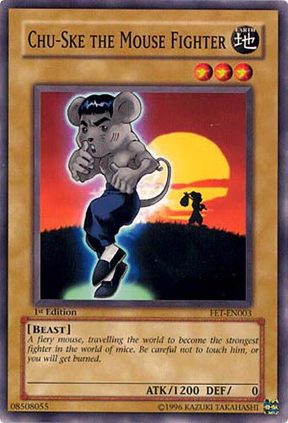 Chu-Ske The Mouse Fighter - Flaming Eternity YuGiOh trading card