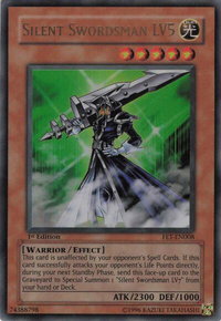 Silent Swordsman LV5 - Flaming Eternity (FET) #FET-EN008 - Ultra Rare YuGiOh Trading Card
