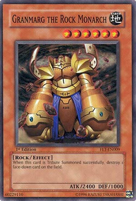 Granmarg the Rock Monarch - Flaming Eternity YuGiOh trading card