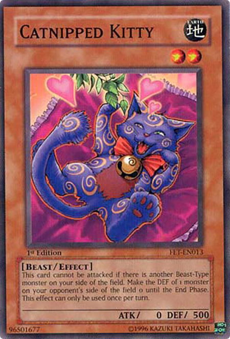 Catnipped Kitty - Flaming Eternity YuGiOh trading card