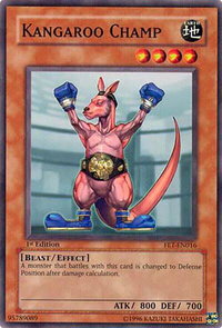 Kangaroo Champ - Flaming Eternity (FET) #FET-EN016 - Common / Short Print YuGiOh Trading Card