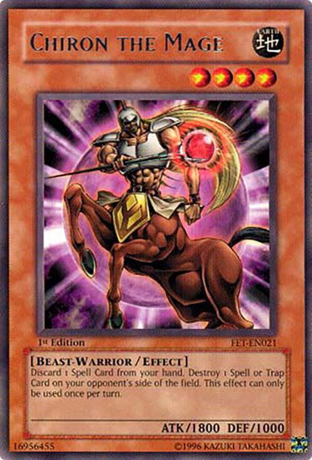 Chiron the Mage - Flaming Eternity YuGiOh trading card