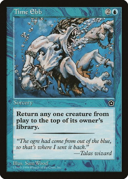 Time Ebb - Portal Second Age Magic: The Gathering trading card