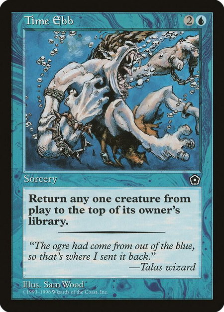 Time Ebb - Portal Second Age Magic: The Gathering trading card