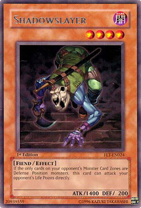 Shadowslayer - Flaming Eternity YuGiOh trading card