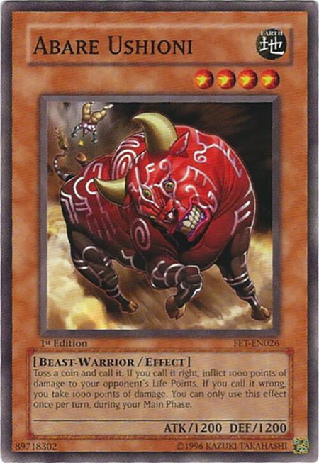 Abare Ushioni - Flaming Eternity YuGiOh trading card