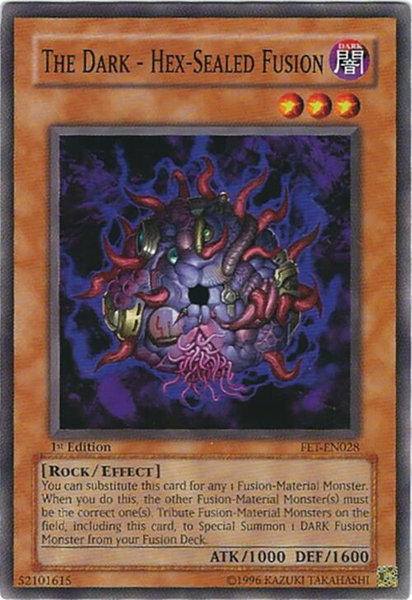 The Dark - Hex-Sealed Fusion - Flaming Eternity YuGiOh trading card