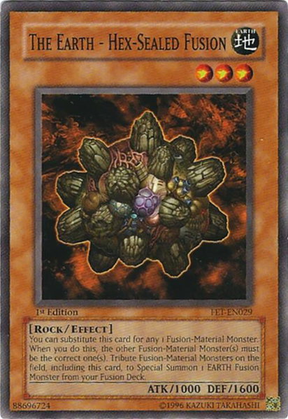 The Earth - Hex-Sealed Fusion - Flaming Eternity YuGiOh trading card