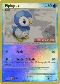 Piplup - 93/130 [Diamond and Pearl] - Burger King Promos (BKP) #093/100 - Rare Pokémon Trading Card
