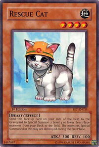 Rescue Cat - Flaming Eternity (FET) #FET-EN033 - Common / Short Print YuGiOh Trading Card