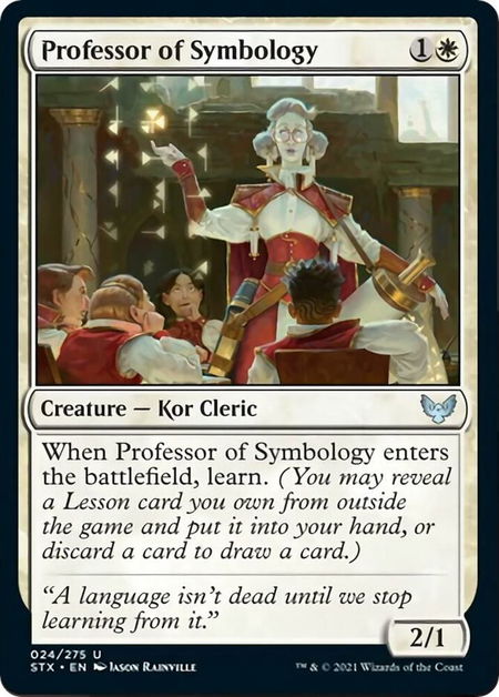 Professor of Symbology - Strixhaven: School of Mages Magic: The Gathering trading card