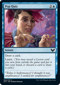 Pop Quiz - Strixhaven: School of Mages (STX) #49 - Common Magic: The Gathering Trading Card