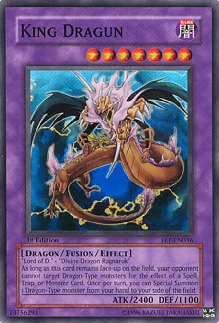 King Dragun - Flaming Eternity YuGiOh trading card