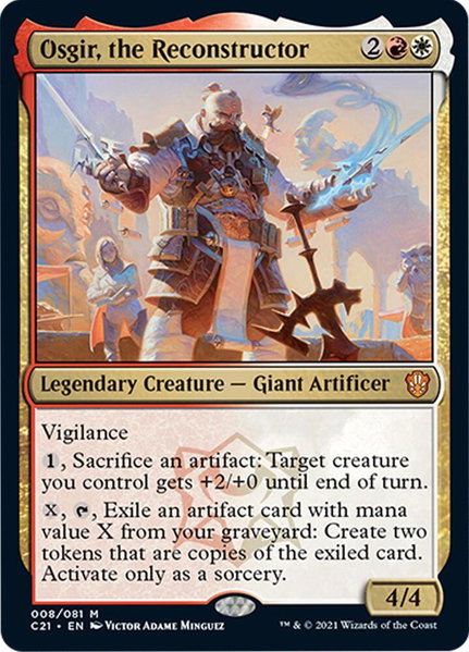 Osgir, the Reconstructor trading card from Commander 2021 Osgir, the Reconstructor - Commander 2021 Magic: The Gathering trading card