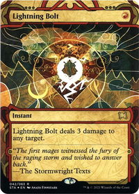 Lightning Bolt (Foil Etched) - Strixhaven: Mystical Archives (STA) #42 - Rare Magic: The Gathering Trading Card
