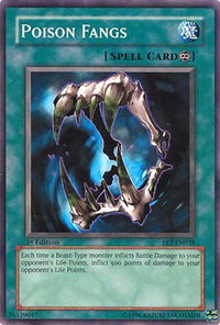 Poison Fangs - Flaming Eternity (FET) #FET-EN038 - Common / Short Print YuGiOh Trading Card