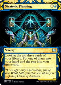 Strategic Planning - Strixhaven: Mystical Archives (STA) #20 - Uncommon Magic: The Gathering Trading Card