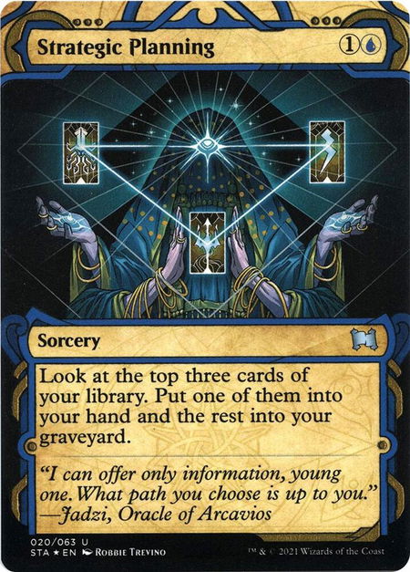 Strategic Planning (Foil Etched) - Strixhaven: Mystical Archives Magic: The Gathering trading card