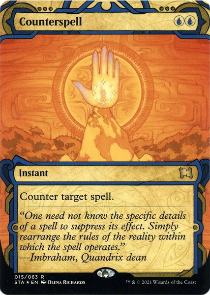 Counterspell (Foil Etched) trading card from Strixhaven: Mystical Archives Counterspell (Foil Etched) - Strixhaven: Mystical Archives Magic: The Gathering trading card