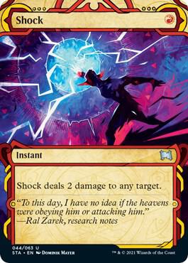 Shock - Strixhaven: Mystical Archives Magic: The Gathering trading card