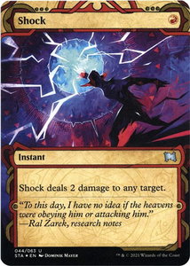 Shock (Foil Etched) - Strixhaven: Mystical Archives (STA) #44 - Uncommon Magic: The Gathering Trading Card