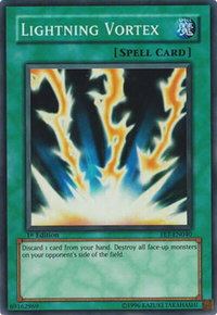Lightning Vortex - Flaming Eternity (FET) #FET-EN040 - Super Rare YuGiOh Trading Card