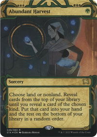 Abundant Harvest (Foil Etched) - Strixhaven: Mystical Archives (STA) #48 - Rare Magic: The Gathering Trading Card