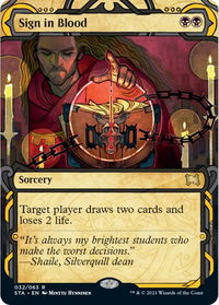Sign in Blood - Strixhaven: Mystical Archives (STA) #32 - Rare Magic: The Gathering Trading Card