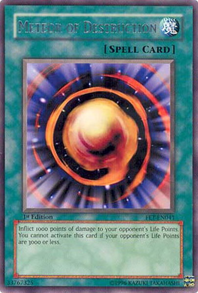 Meteor of Destruction - Flaming Eternity YuGiOh trading card