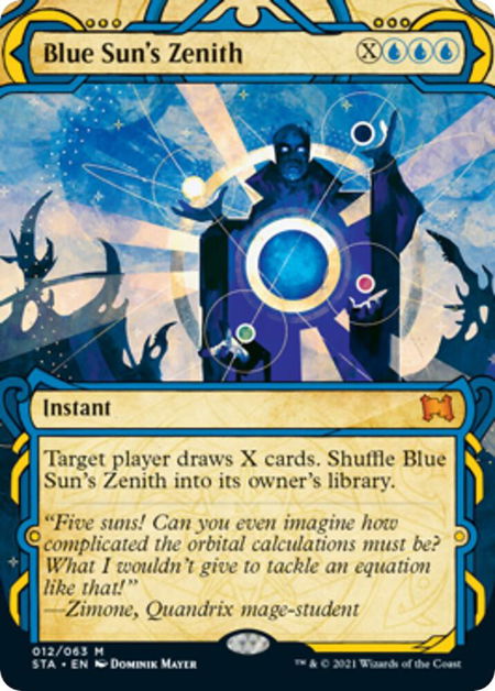 Blue Sun's Zenith - Strixhaven: Mystical Archives Magic: The Gathering trading card