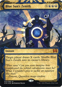 Blue Sun's Zenith (Foil Etched) - Strixhaven: Mystical Archives (STA) #12 - Mythic Rare Magic: The Gathering Trading Card
