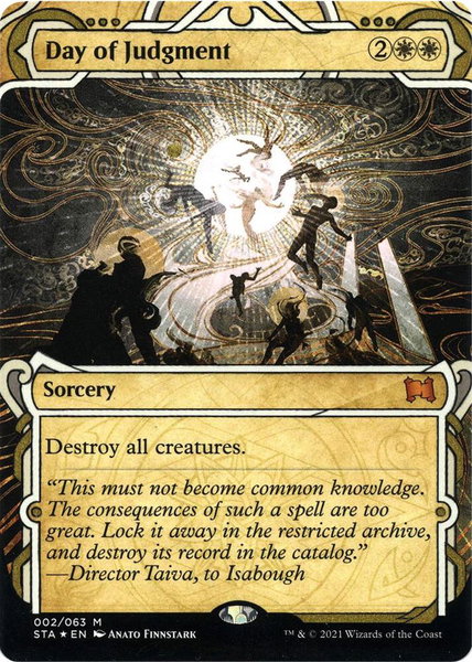 Day of Judgment (Foil Etched) trading card from Strixhaven: Mystical Archives Day of Judgment (Foil Etched) - Strixhaven: Mystical Archives Magic: The Gathering trading card