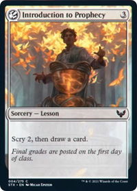 Introduction to Prophecy - Strixhaven: School of Mages (STX) #4 - Common Magic: The Gathering Trading Card