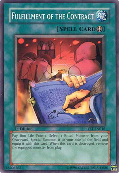 Fulfillment of the Contract - Flaming Eternity YuGiOh trading card