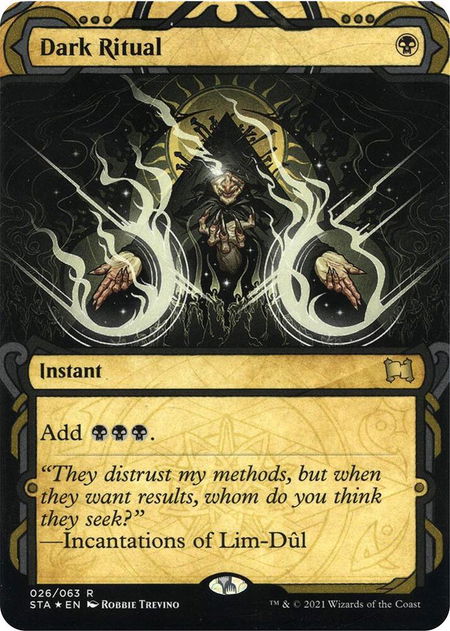Dark Ritual (Foil Etched) - Strixhaven: Mystical Archives Magic: The Gathering trading card