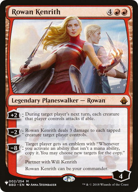 Rowan Kenrith - The List Reprints Magic: The Gathering trading card