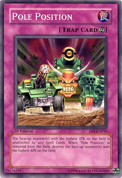 Pole Position trading card from Flaming Eternity Pole Position - Flaming Eternity YuGiOh trading card