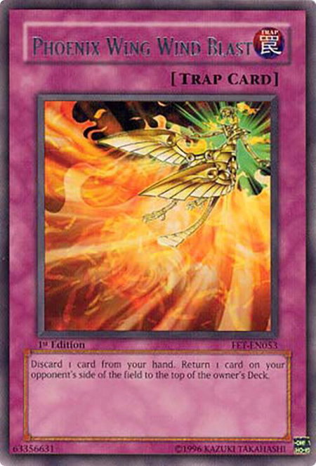 Phoenix Wing Wind Blast - Flaming Eternity YuGiOh trading card
