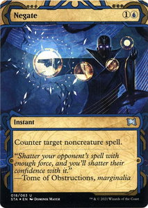 Negate (Foil Etched) - Strixhaven: Mystical Archives (STA) #18 - Uncommon Magic: The Gathering Trading Card